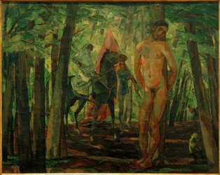 Sebastiaan met ruiter I